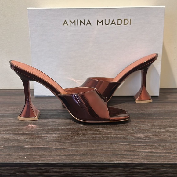Leather mules AMINA MUADDI Black size 43 EU in Leather  Amina Muddai